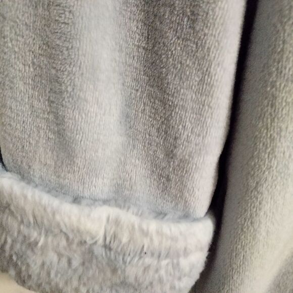 Anne Klein Full Length Bathrobe Front Zipper Size S/M Light Blue - Picture 4 of 5